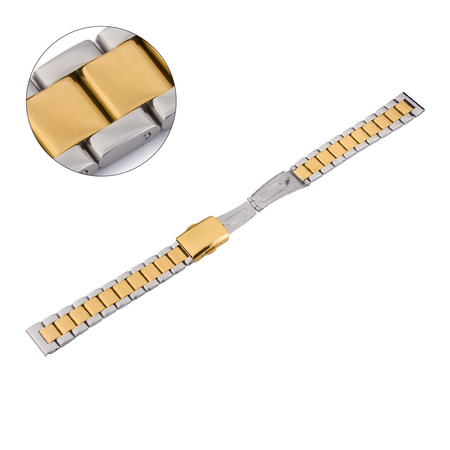 BRANSOLETA - SOLID - MB 05 - 31/30 - SREBRNY / ZŁOTY - 16mm