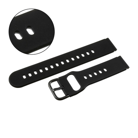 PASEK U01 - 1/B - CZARNY / CZARNY - 18MM