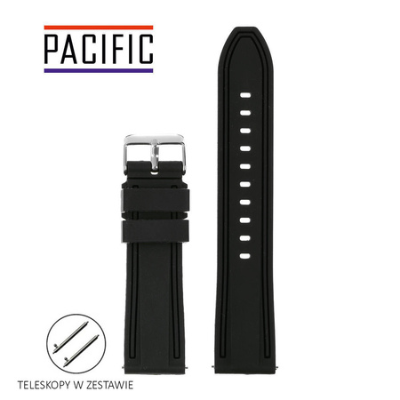 PASEK U07 - 1 - CZARNY - 24MM