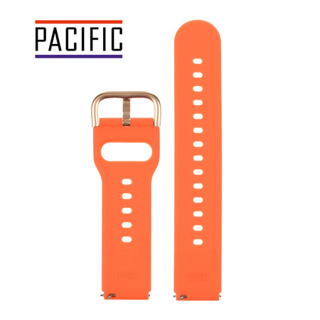 PASEK U01 - 12/RG - POMARAŃCZOWY / RÓŻOWY ZŁOTY - 18MM