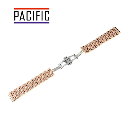 BRANSOLETA - SOLID ZAP. MOT. - MB 56 - 33 - RÓŻOWY ZŁOTY - 14mm