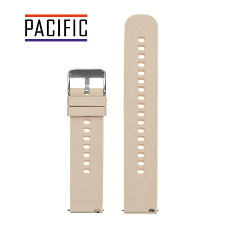 PASEK U27 - 17/SL - BEŻOWY / SREBRNY - 18mm