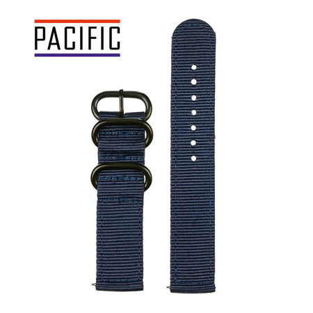 PASEK N02 - 5/B - GRANATOWY / CZARNY - 24MM