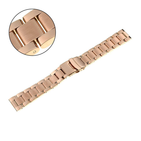 BRANSOLETA - SOLID - MB 03 - 33 - RÓŻOWY ZŁOTY - 24mm