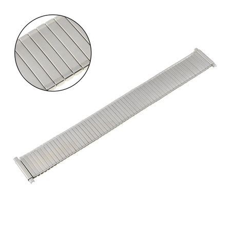 BRANSOLETA ROZCIĄGANA MĘSKA - MODEL 12 - SREBRNA