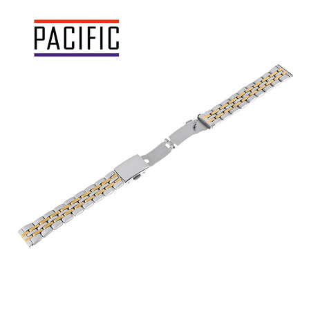 BRANSOLETA - STALOWA HQ - MB 102 - 31/30 - SREBRNY / ZŁOTY - 14mm