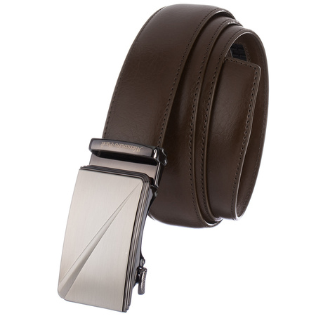 PASEK DO SPODNI AP 01-008 DARK BROWN - PAKIET 5 SZTUK