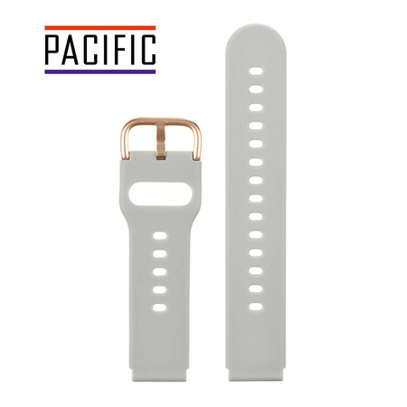 PASEK U01 - 32/RG - JASNY SZARY / RÓŻOWY ZŁOTY - 20MM