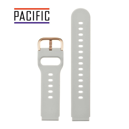 PASEK U01 - 32/RG - JASNY SZARY / RÓŻOWY ZŁOTY - 18MM