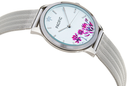 PACIFIC X6155 KWIATEK SREBRNY SIATKA