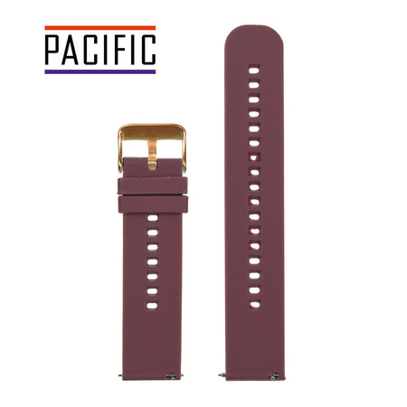 PASEK U27 - 18/RG - FIOLETOWY / RÓŻOWE ZŁOTO - 22mm