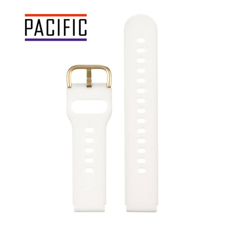 PASEK U01 - 22/G - BIAŁY / ZŁOTY - 20MM