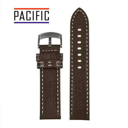PACIFIC W22 - 2.22 - CIEMNY BRĄZ / BIAŁA NIĆ - 24MM