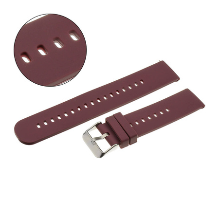 PASEK U27 - 18/SL - FIOLETOWY / SREBRNY - 22mm