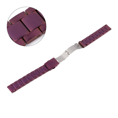 BRANSOLETA - SOLID - MB 05 - 18 - FIOLETOWY - 12mm