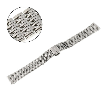 BRANSOLETA - SOLID ZAP. MOT. - MB 51 - 31 - SREBRNY - 16mm