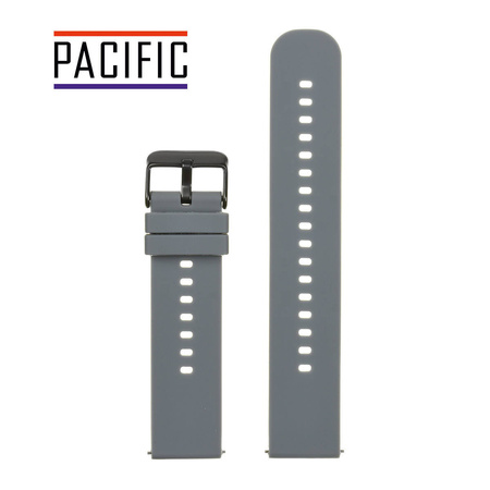 PASEK U27 - 7/BL - CIEMNY SZARY / CZARNY - 22mm