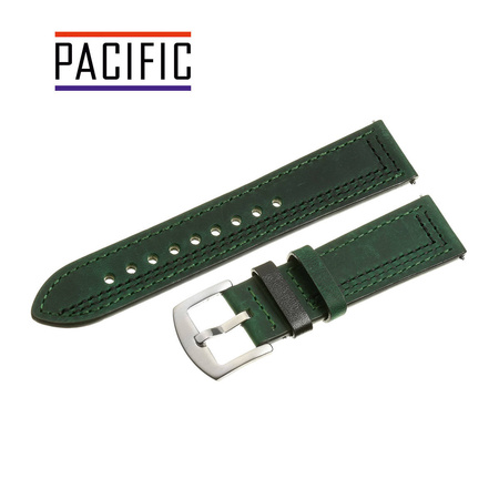 PACIFIC W73 - 27.1 - CIEMNY ZIELONY / CZARNA NIĆ - 22MM
