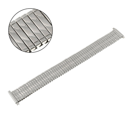 BRANSOLETA ROZCIĄGANA MĘSKA - MODEL 9 - SREBRNA