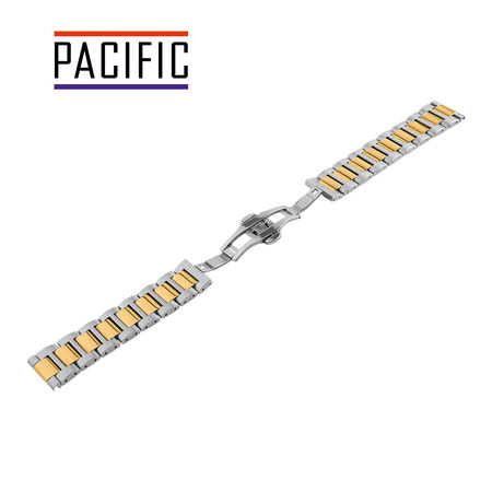 BRANSOLETA - SOLID ZAP. MOT. - MB 62 - 31/30 - SREBRNY/ZŁOTY - 20mm