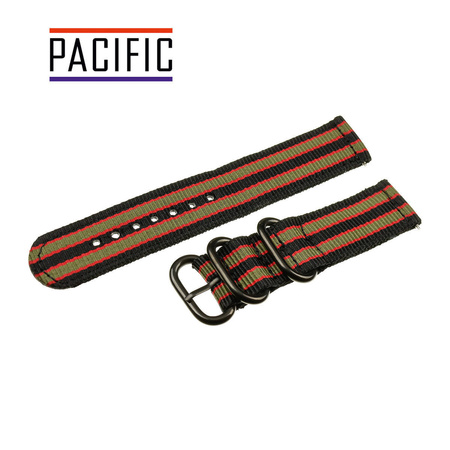 PASEK N02 - N96/B - WIELOKOLOROWY / CZARNY - 20MM