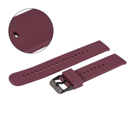 PASEK U27 - 18/BL - FIOLETOWY / CZARNY - 20mm