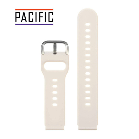 PASEK U01 - 17/S - BEŻOWY / SREBRNY - 18MM