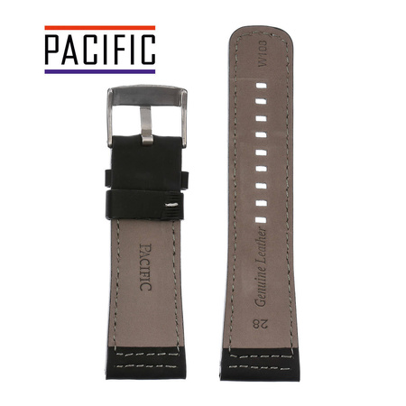 PACIFIC W108 - 1.22 - CZARNY / BIAŁA NIĆ - 28mm