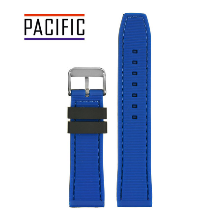 PASEK U17 - 1.16 - CZARNY / NIEBIESKI - 22mm