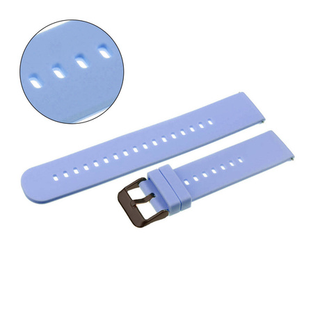 PASEK U27 - 24/BL - JASNY FIOLETOWY / CZARNY - 22mm