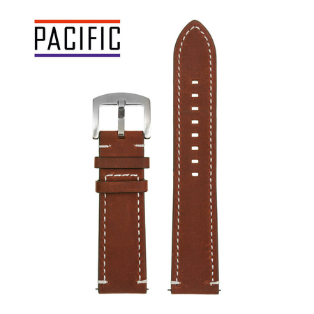 PACIFIC W72 - 2.22 - CIEMNY BRĄZ / BIAŁA NIĆ - 24MM