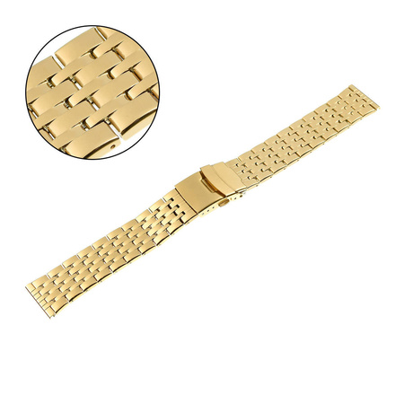 BRANSOLETA - SEMI SOLID - MB 75 - 30 - ZŁOTY - 22mm