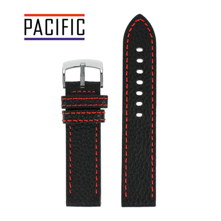 PACIFIC W22 - 1.6 - CZARNY / CZERWONA NIĆ - 22MM