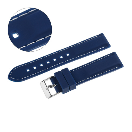 PASEK U20 - 5.22 - GRANATOWY / BIAŁA NIĆ - 20mm