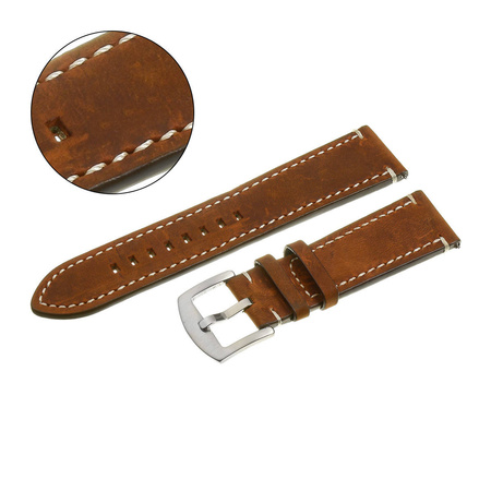 PACIFIC W72 - 2.22 - CIEMNY BRĄZ / BIAŁA NIĆ - 24MM