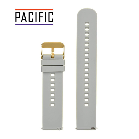 PASEK U27 - 32/G - JASNY SZARY / ZŁOTY - 22mm