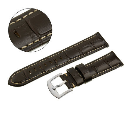 PACIFIC W59 - 2.22 - CIEMNY BRĄZ / BIAŁA NIĆ - 24mm