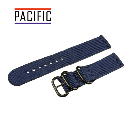PASEK N02 - 5/B - GRANATOWY / CZARNY - 18MM