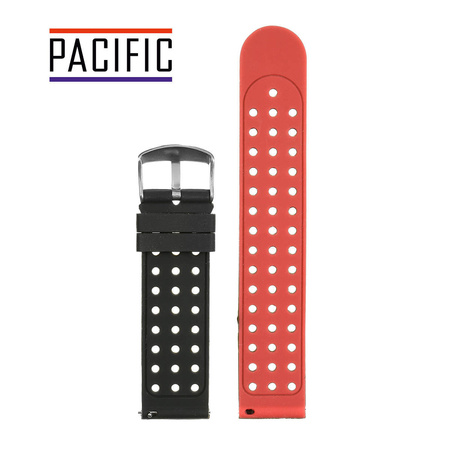 PASEK U12 - 1.6 - CZARNY / CZERWONY - 20MM