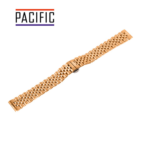 BRANSOLETA - SOLID ZAP. MOT. - MB 61 - 33 - RÓŻOWY ZŁOTY - 14mm