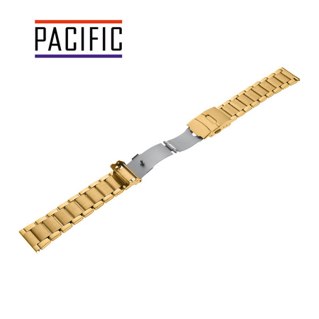 BRANSOLETA - STALOWA HQ - MB 101 - 30 - ZŁOTY - 18mm