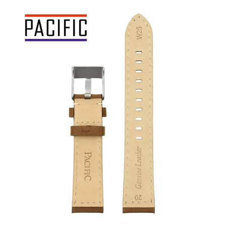 PACIFIC W25 - 2.22 - CIEMNY BRĄZ / BIAŁA NIĆ - 24MM