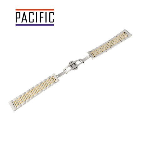 BRANSOLETA - SOLID ZAP. MOT. - MB 54 - 31/30 - SREBRNY / ZŁOTY - 22mm