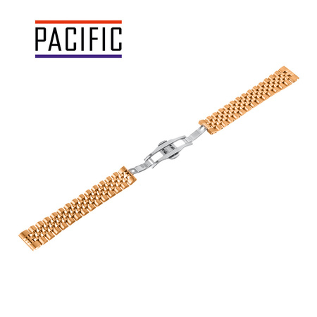 BRANSOLETA - SOLID ZAP. MOT. - MB 61 - 33 - RÓŻOWY ZŁOTY - 18mm