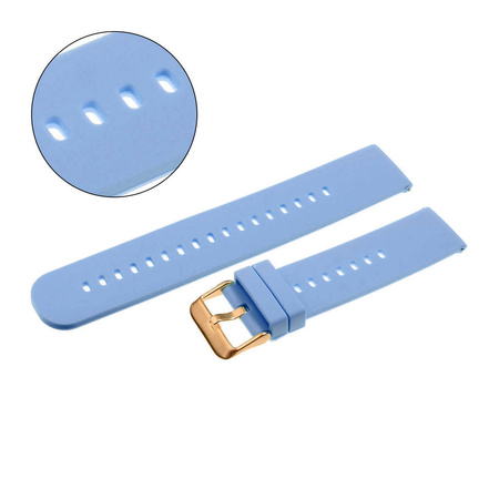 PASEK U27 - 24/RG - JASNY FIOLET / RÓŻOWE ZŁOTO - 22mm