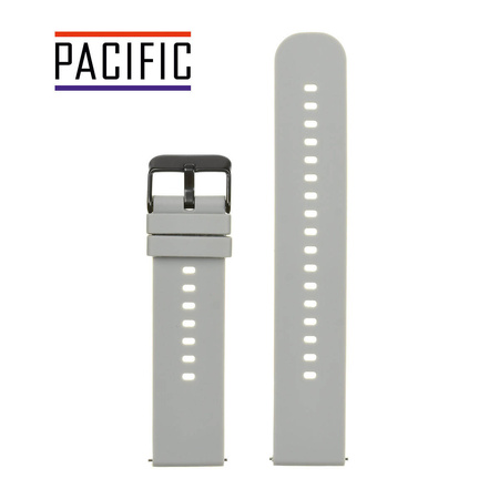 PASEK U27 - 32/BL - JASNY SZARY / CZARNY - 22mm