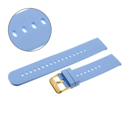 PASEK U27 - 24/G - JASNY FIOLET / ZŁOTY - 22mm