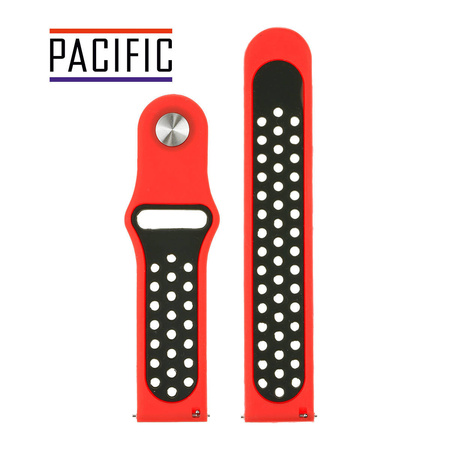 PASEK U11 - 6.1 - CZERWONY / CZARNY - 22MM