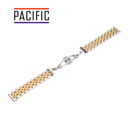 BRANSOLETA - SOLID ZAP. MOT. - MB 66 - 31/30 - SREBRNY / ZŁOTY - 20mm