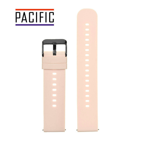 PASEK U27 - 13/BL - JASNY RÓŻ / CZARNY - 20mm